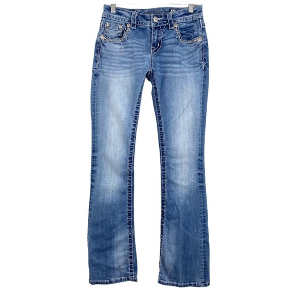 Miss me Standard Bootcut Jeans ME8718BR - Picture 2 of 9